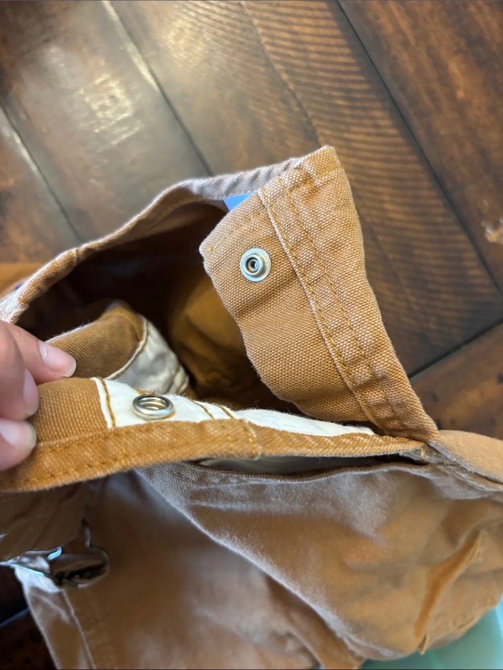 Carhartt Kids Tan Canvas Overalls with Adjustable Straps